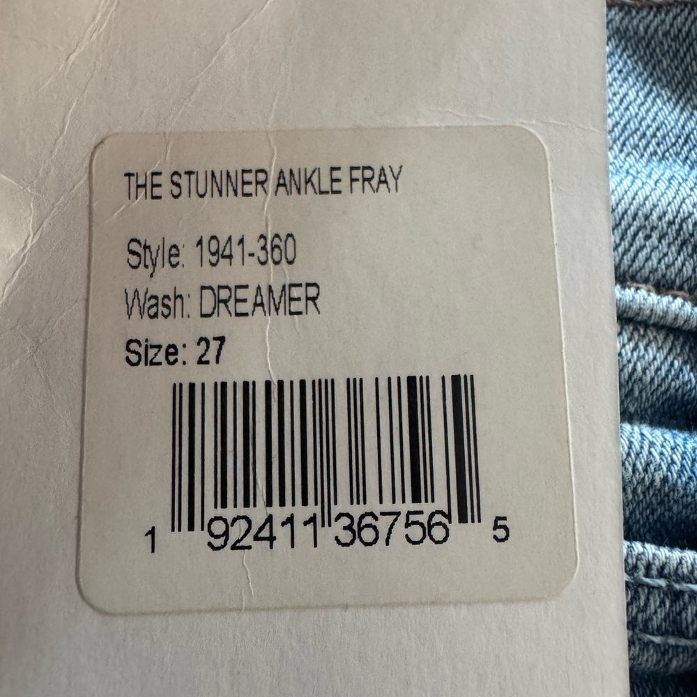 MOTHER The Stunner Ankle Fray Size 27 Dreamer NWT - Picture 3 of 6